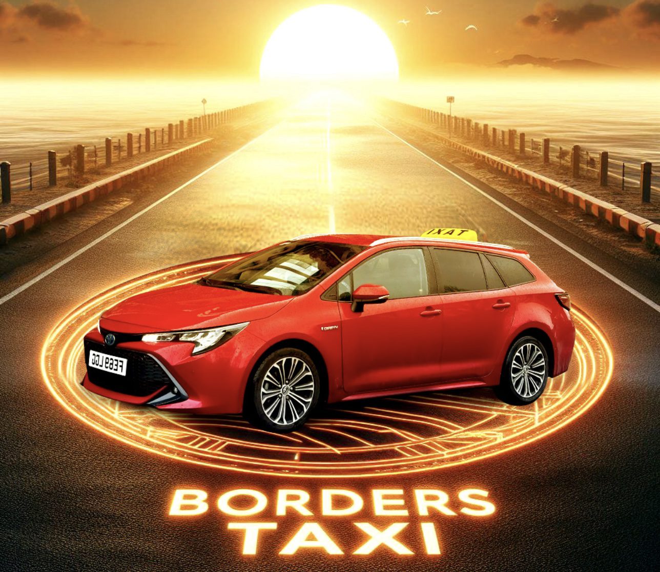 Borders Taxi Logo